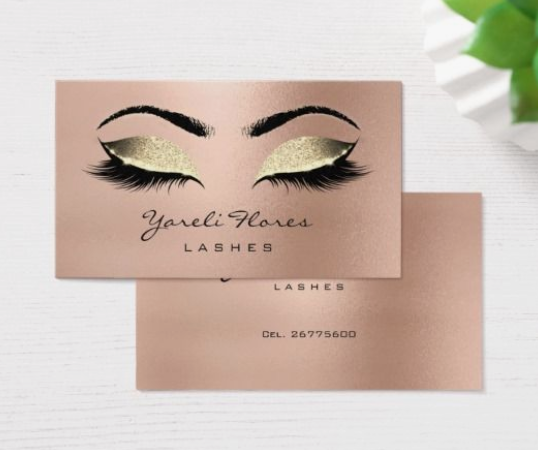 Classy Makeup Artist Name Card Design