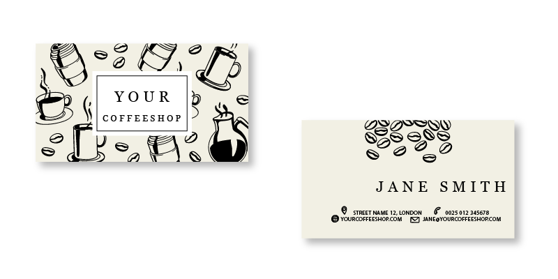 Coffee Shop business card