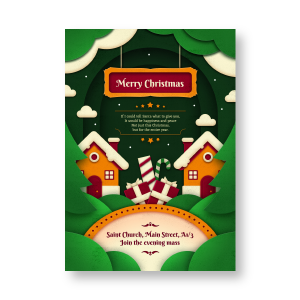 Candy’s Christmas Invitation card 