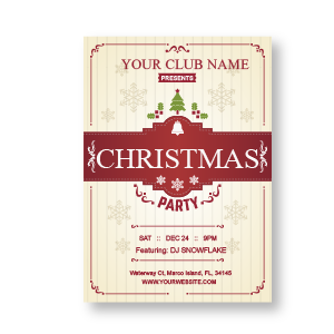 Vintage Clubbing Invitation Card 