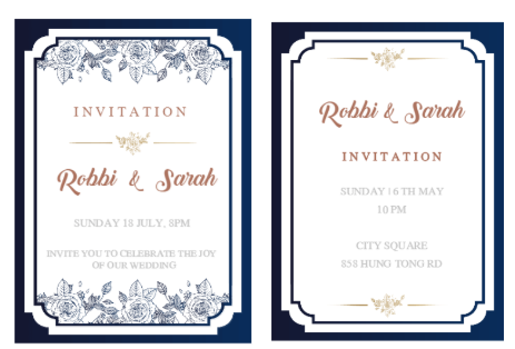 Glamorous Wedding Invitation  